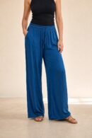 Pantalon Fluide Diallo bleu pétrole
