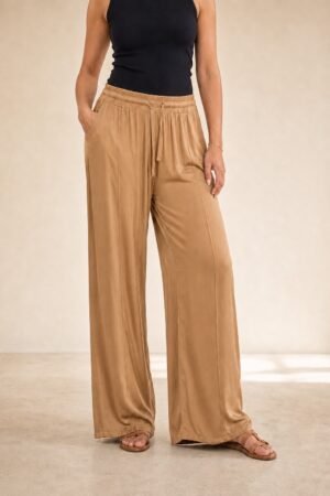 Pantalon Fluide Diallo camel