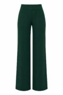 Pantalon en maille épaisse vert bouteille, vue de face